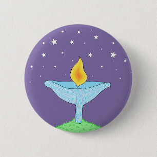 Badge Rond 5 Cm Pin en pastel de calice/bouton