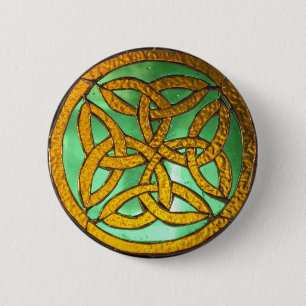 Badge Rond 5 Cm Pin irlandais de noeud