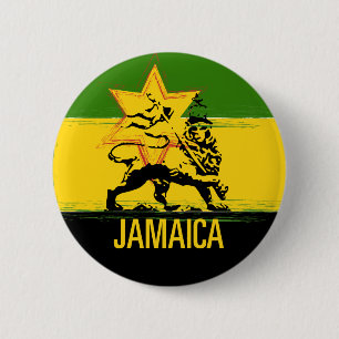 Badge Rond 5 Cm Pin jamaïcain