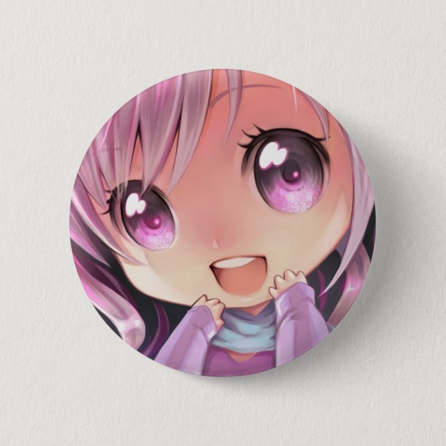 Badge Rond 5 Cm Pin Kawaii Lilac (Devant)