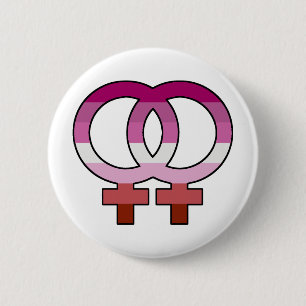 Badge Rond 5 Cm Pin lesbien de bouton de symbole de Vénus de