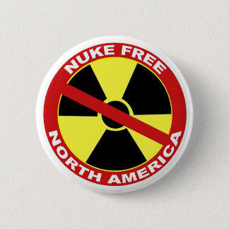Badge Rond 5 Cm Pin libre de l'Amérique du Nord d'arme nucléaire