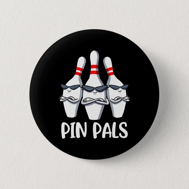 Badge Rond 5 Cm Pin Pals Bowling (Devant)