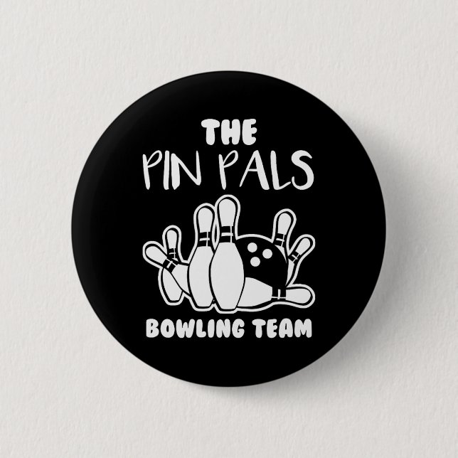 Badge Rond 5 Cm Pin Pals Team Bowling (Devant)