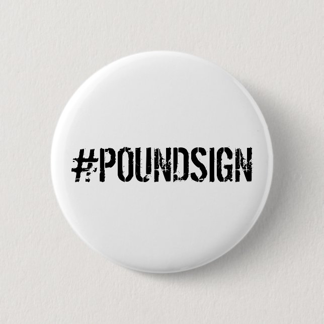Badge Rond 5 Cm Pin #POUNDSIGEN (Devant)