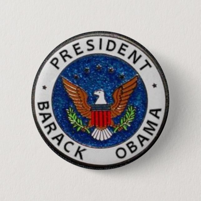 Badge Rond 5 Cm Pin présidentiel de joint d'Obama (Devant)