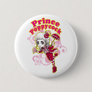 Badge Rond 5 Cm Pin rouge et rose de sottises