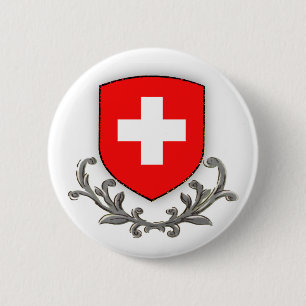 Badge Rond 5 Cm PIn suisse de rouleau