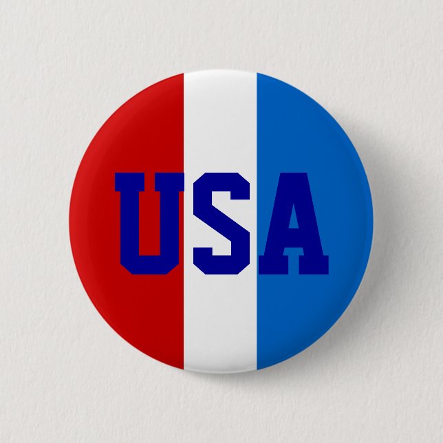 Badge Rond 5 Cm Pin USA (Devant)