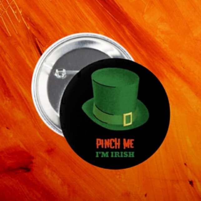 Badge Rond 5 Cm Pinch Me Je suis Irish Button (Créateur téléchargé)