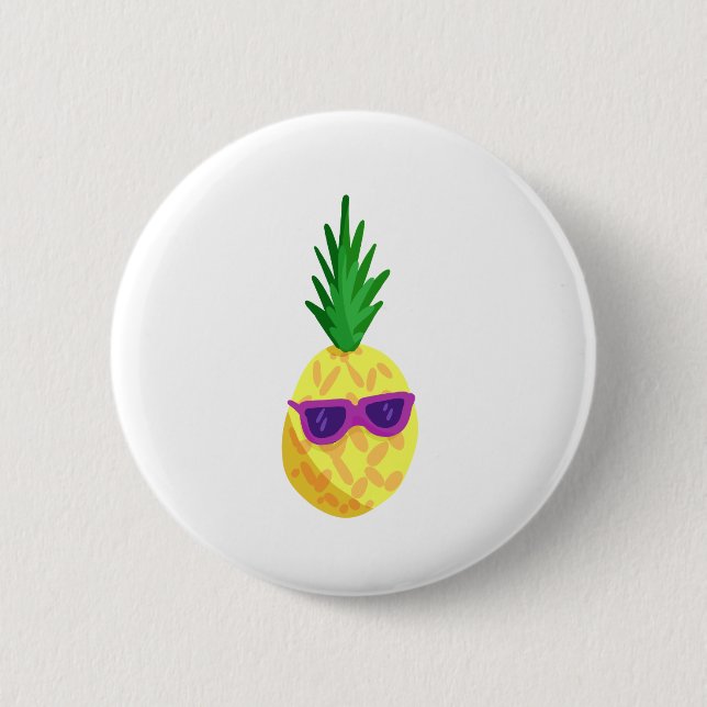Badge Rond 5 Cm Pineapple (Devant)