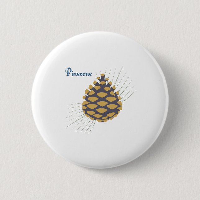 Badge Rond 5 Cm Pinecone (Devant)