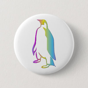 Badge Rond 5 Cm Pingouin
