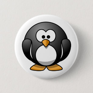 Badge Rond 5 Cm Pingouin