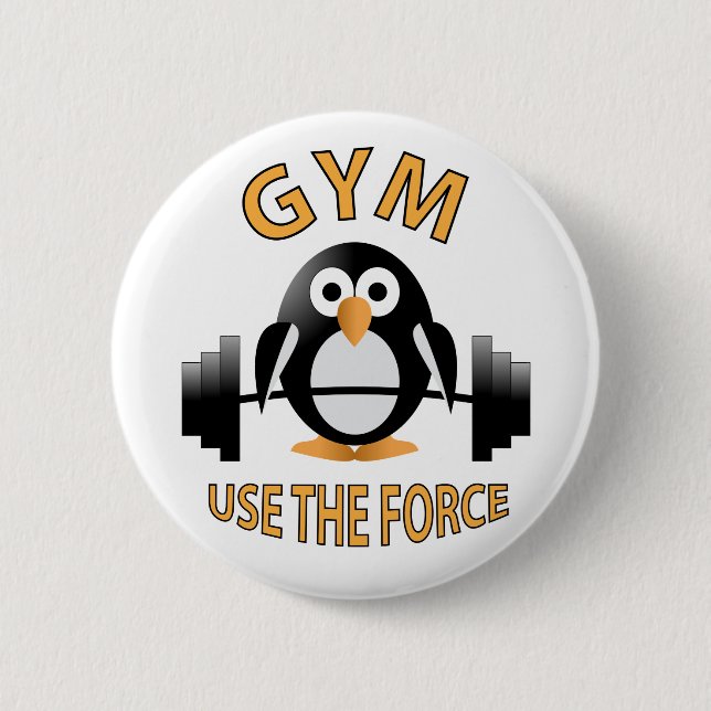 Badge Rond 5 Cm Pingouin avec cloche (Devant)