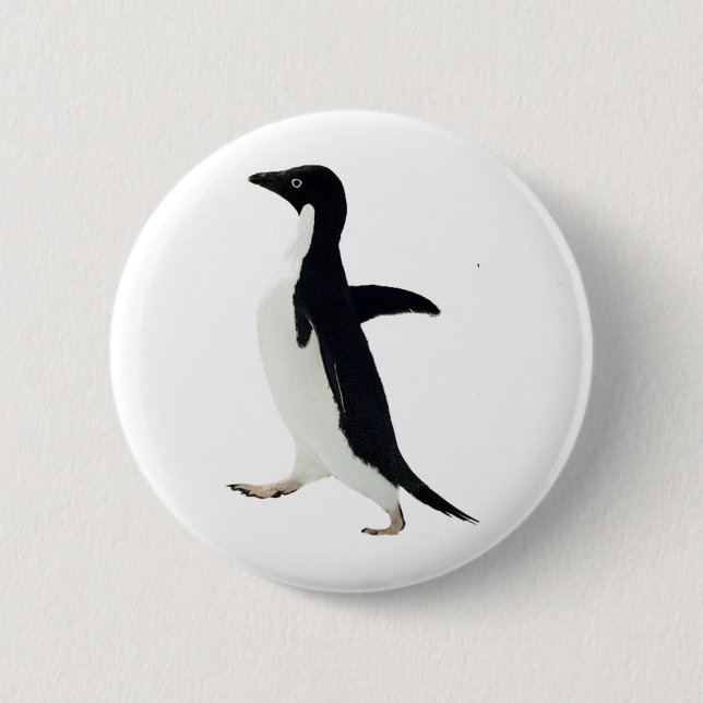 Badge Rond 5 Cm Pingouin socialement maladroit (Devant)