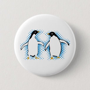 Badge Rond 5 Cm Pingouins de danse