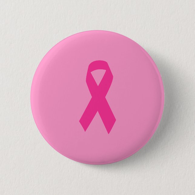 Badge Rond 5 Cm Pink Aware Ribbon (Devant)