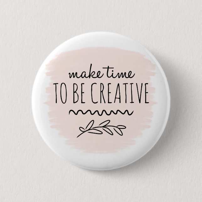 Badge Rond 5 Cm Pink Be Creative Crafting (Devant)