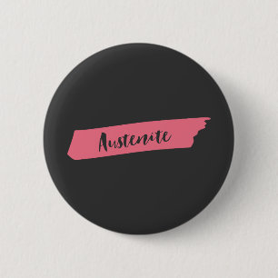 Badge Rond 5 Cm Pink Brush Austenite