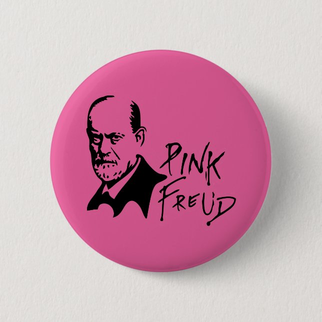 Badge Rond 5 Cm PINK FREUD Psychoanalysis Sound Edition (Devant)