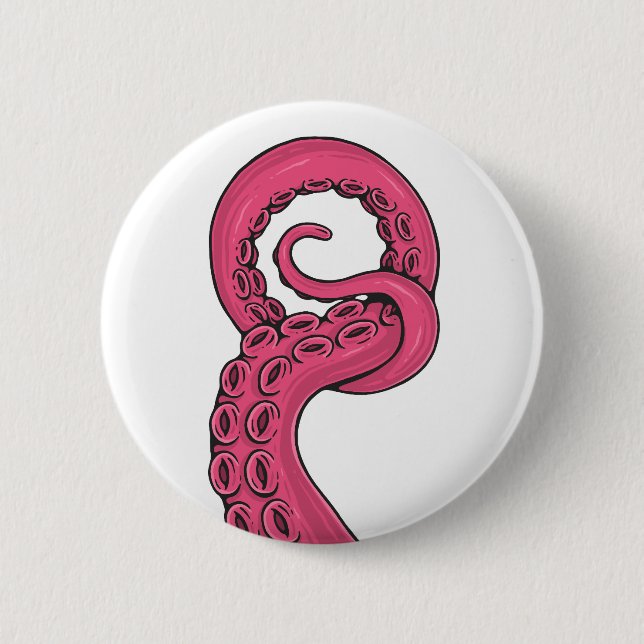 Badge Rond 5 Cm Pink Tentacle (Devant)