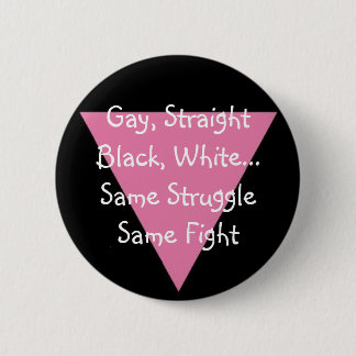Badge Rond 5 Cm PinkTriangle, homosexuel, noir droit, blanc… Sam…