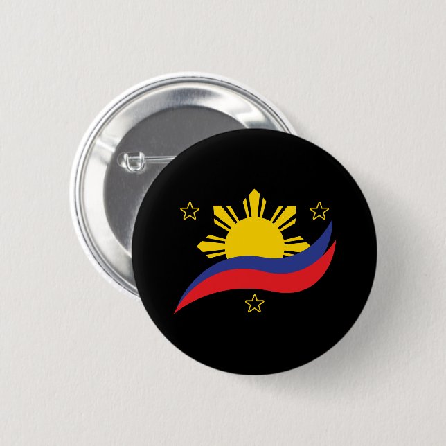 Badge Rond 5 Cm Pinoy Flag (Devant & derrière)