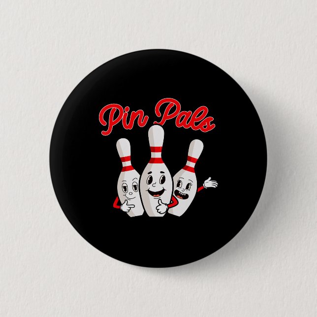 Badge Rond 5 Cm Pins - Bowling Bowling (Devant)