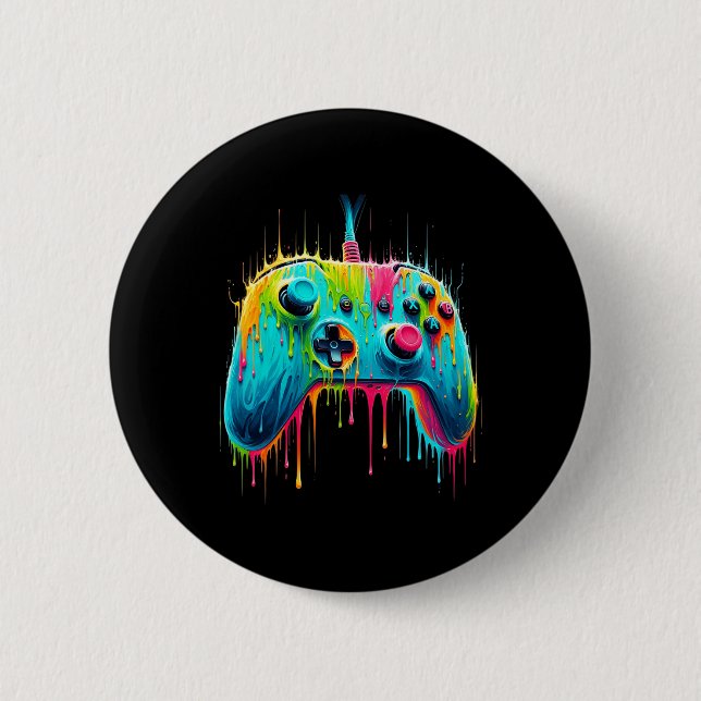 Badge Rond 5 Cm Pion pour graphisme de jeu de jeu vidéo  (Devant)