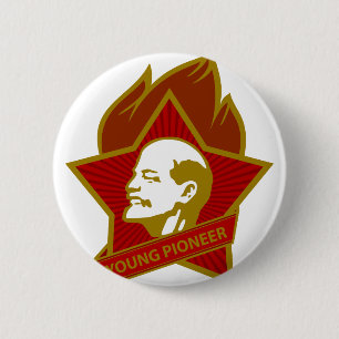 Badge Rond 5 Cm Pionnier de jeunes de la Russie CCCP URSS