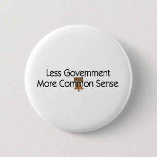 Badge Rond 5 Cm PIQUEZ moins de bon sens de gouvernement