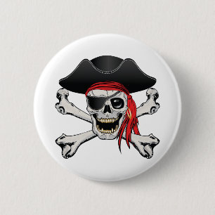 Badge Rond 5 Cm Pirate