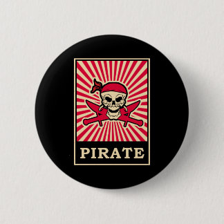 Badge Rond 5 Cm Pirate