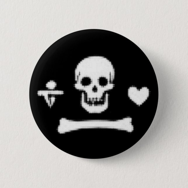 Badge Rond 5 Cm Pirate (Devant)