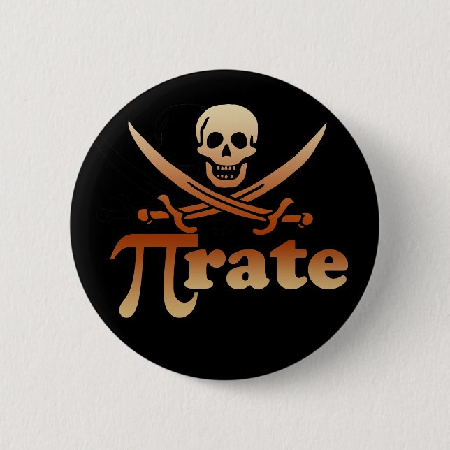 Badge Rond 5 Cm Pirate (Devant)
