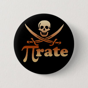 Badge Rond 5 Cm Pirate