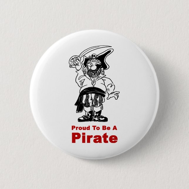 Badge Rond 5 Cm Pirate (Devant)
