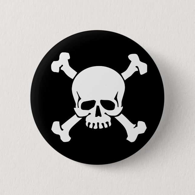 Badge Rond 5 Cm Pirate (Devant)