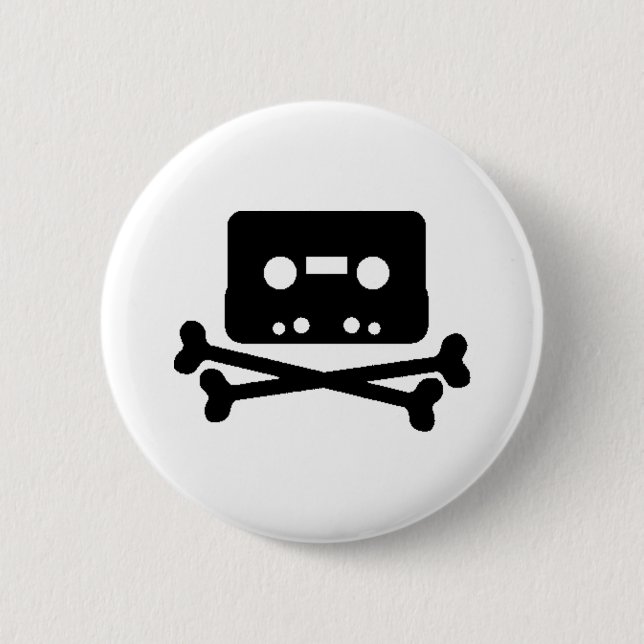 Badge Rond 5 Cm Pirate de bande de mélange (Devant)