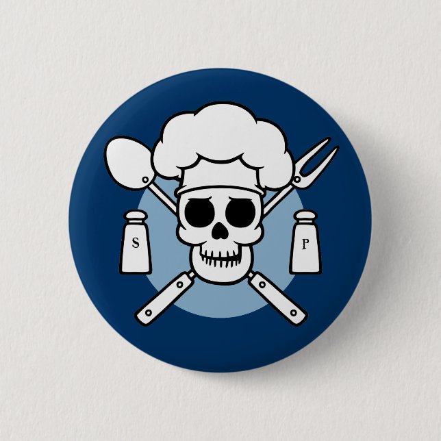 Badge Rond 5 Cm Pirate de chef (Devant)