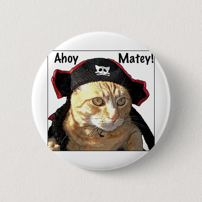 Badge Rond 5 Cm Pirate de Kitty (Devant)