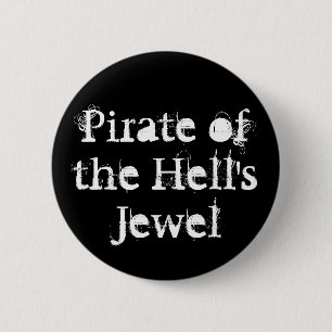 Badge Rond 5 Cm Pirate du bouton du bijou de l'enfer