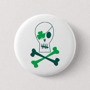 Badge Rond 5 Cm Pirate du jour de St Patrick