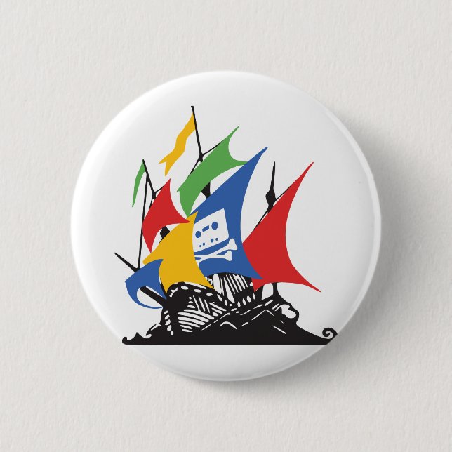 Badge Rond 5 Cm Pirate Google (Devant)