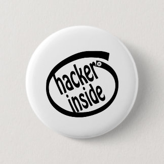 Badge Rond 5 Cm Pirate informatique à l'intérieur
