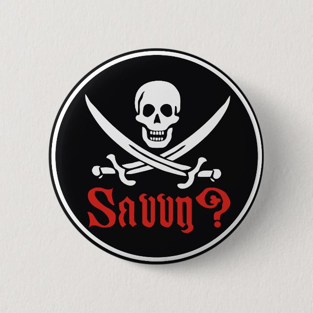 Badge Rond 5 Cm Pirate intuitif (Devant)