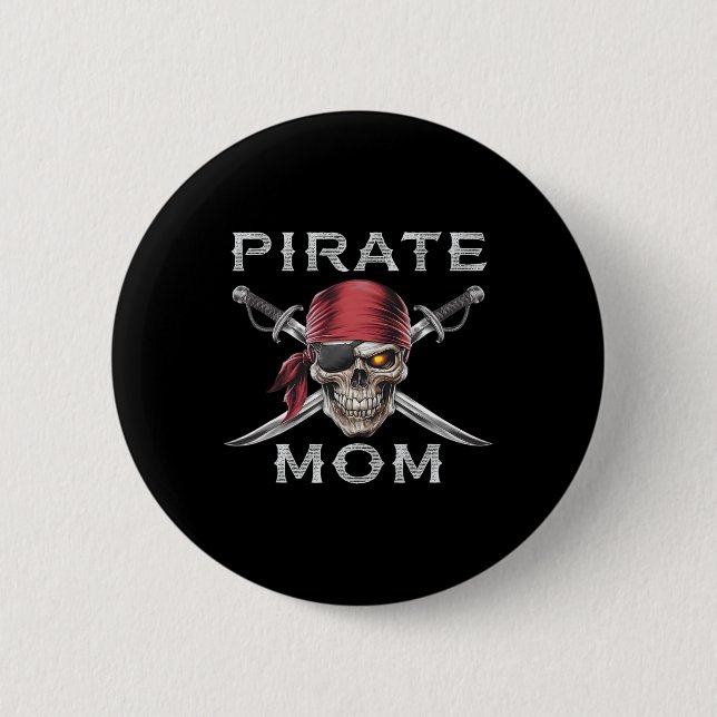 Badge Rond 5 Cm Pirate Maman (Devant)