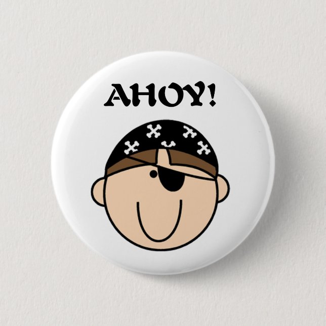 Badge Rond 5 Cm Pirate oh (Devant)