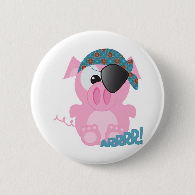 Badge Rond 5 Cm Pirate porcelaine de Cute Goofkins (Devant)